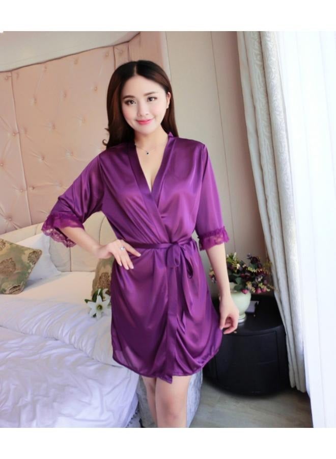 Women's Underwear Nightdress Lace Nightgown Sleepwear Long Robe NO: 28 - Image 1