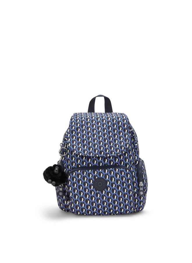 kipling City Zip Mini 3D K Blue Small Backpack  - Image 1