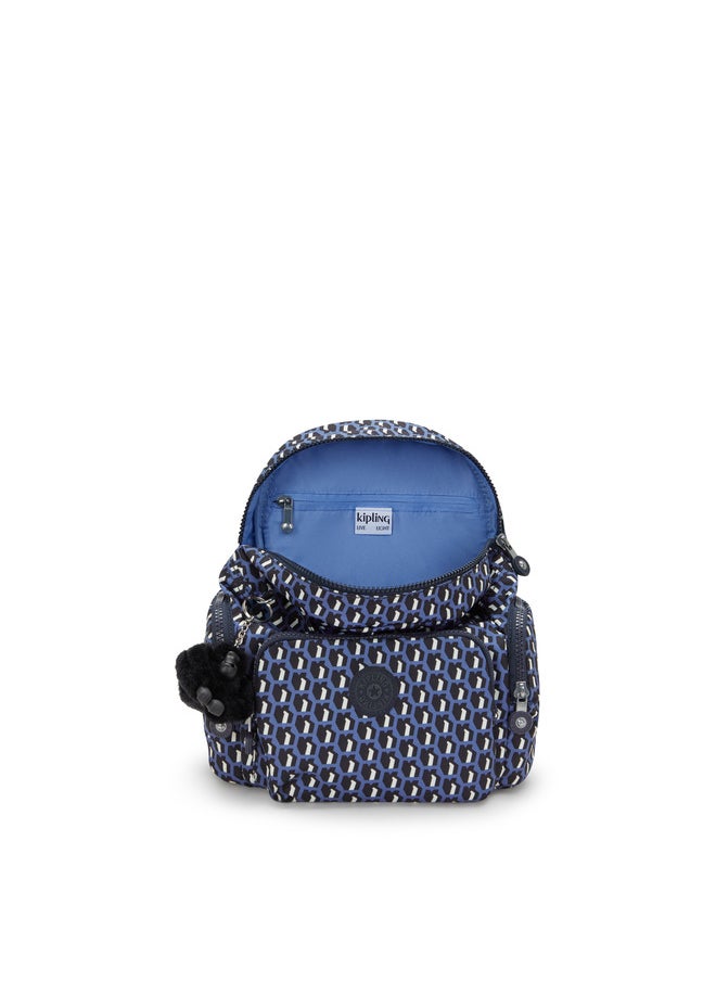 kipling City Zip Mini 3D K Blue Small Backpack  - Image 3