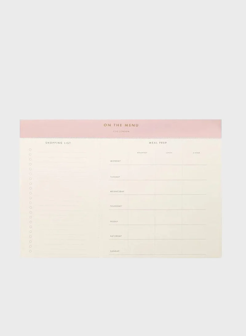 Career Girl London The Meal Planner Pad