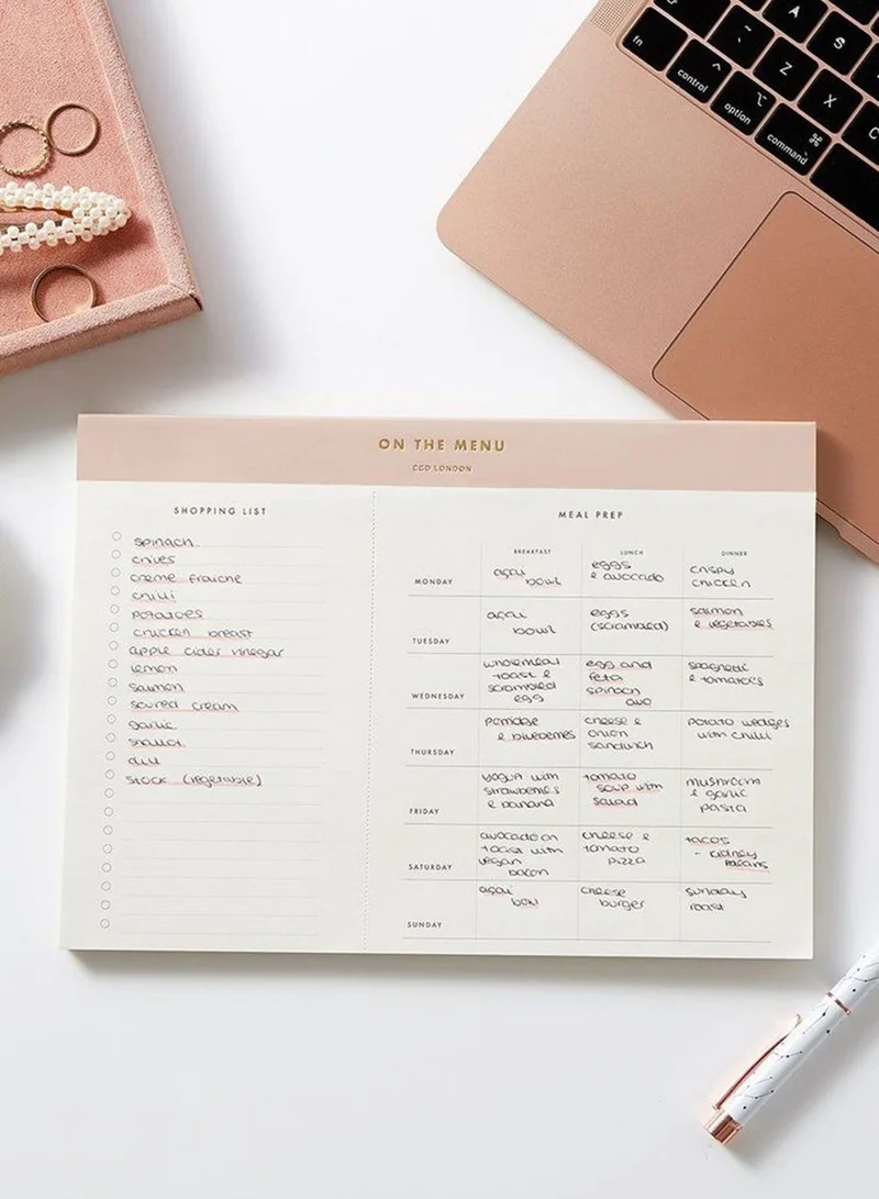 Career Girl London The Meal Planner Pad