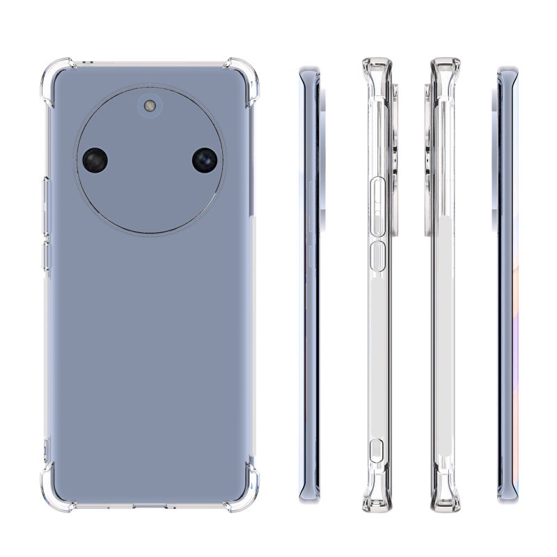 HuHa Case Cover For Honor X50 Shockproof Non-slip Thickening TPU Phone Case(Transparent) - Image 2