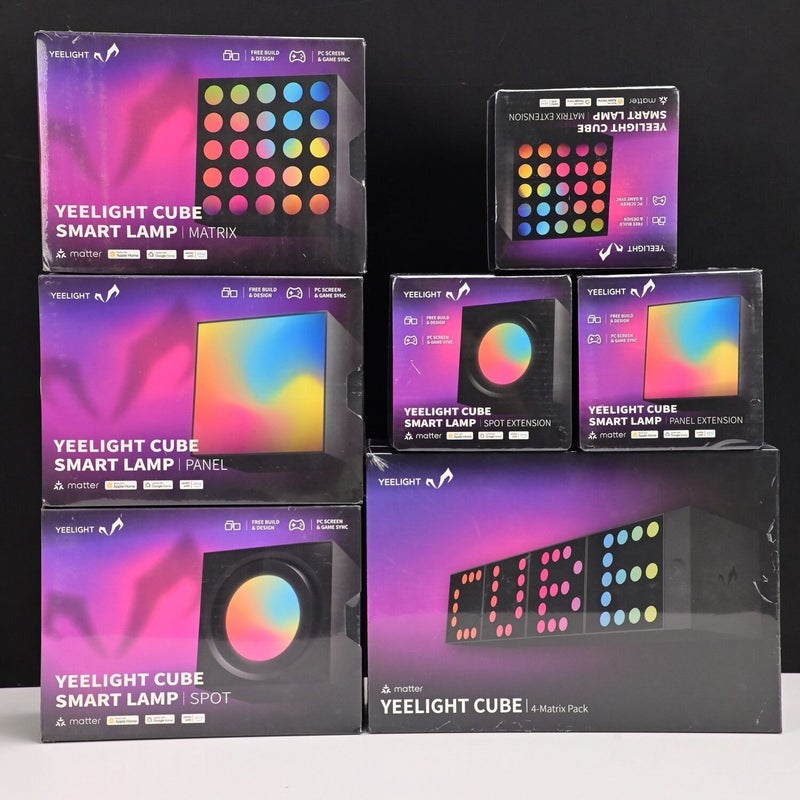 Yeelight RGB Ambient Light Cube 3D Smart Gaming Desktop Decor with Music Sync - Image 1