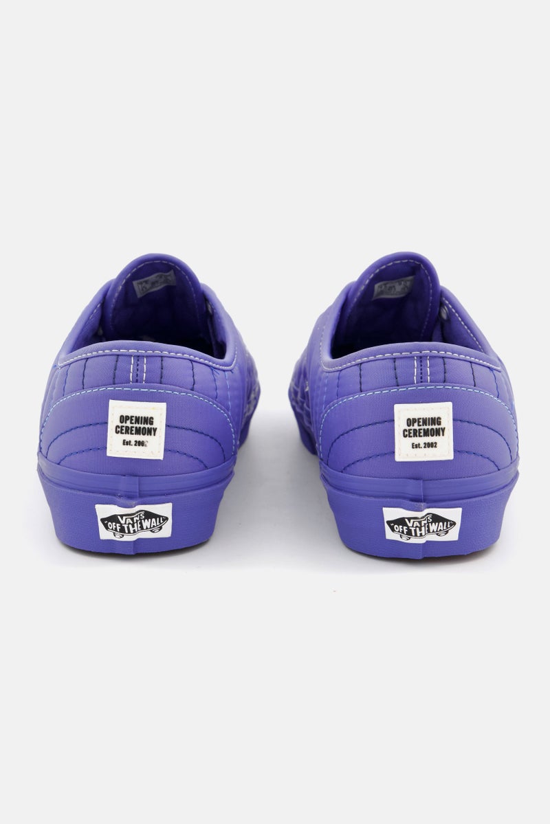 VANS أحذية كاجوال للرجال بتصميم مزخرف مع أربطة، زرقاء - Image 3