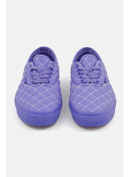VANS Men Authentic Quilted Lace Up Closure Casual Shoes, Blue  - Image 4