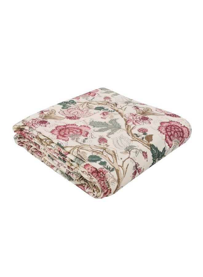 Trance Home Linen Trance Home Linen 100% Cotton Reversible Dohar Single Bed Size | Jaipuri Printed Artisan Block Design Blanket | Soft Lightweight Ac Comforter Quilt (56"X88", Malhaar Red), 200 TC  - Image 2