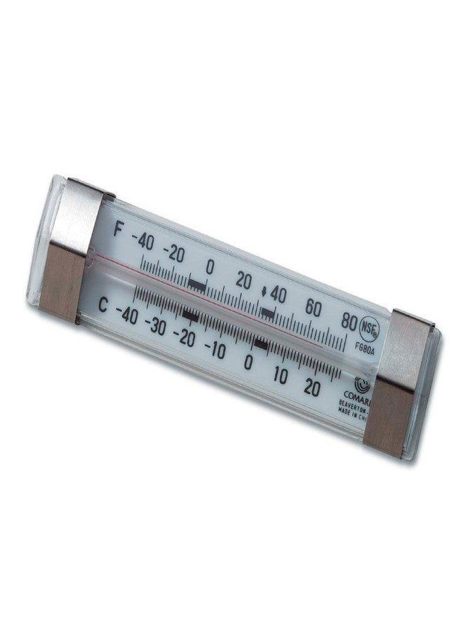 كومارك مقياس حرارة تجاري للثلاجات والمجمدات من كومارك FG80AK (مقياس حرارة أنبوبي زجاجي، مقياس حرارة تجاري)، مقياس حرارة للثلاجات/المجمدات، متعدد الألوان - Image 1
