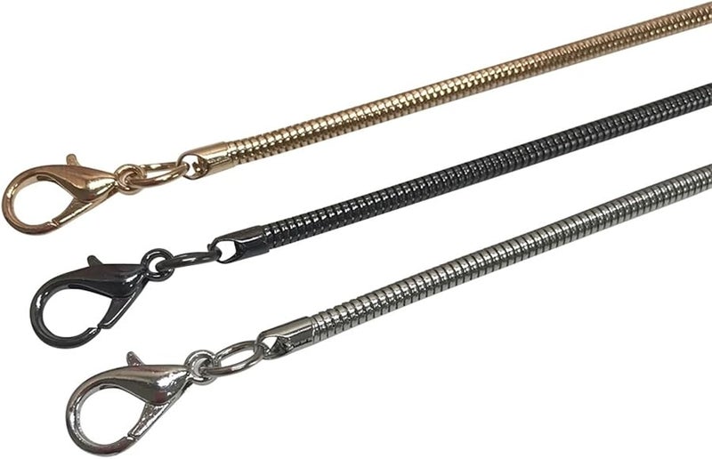 Serpentine Metal Chain Bag Strap Replacement 120cm For Handbag Satchel Shoulder Accessories - Image 3