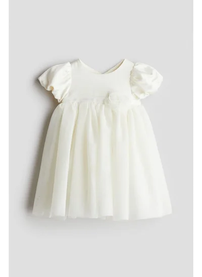 H&M Tulle-skirt satin dress