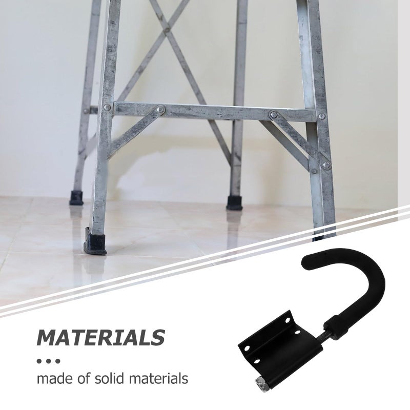 Heavy Duty Ladder Hooks 2Pcs for Roofing Outdoor Work Steel Construction - Image 4