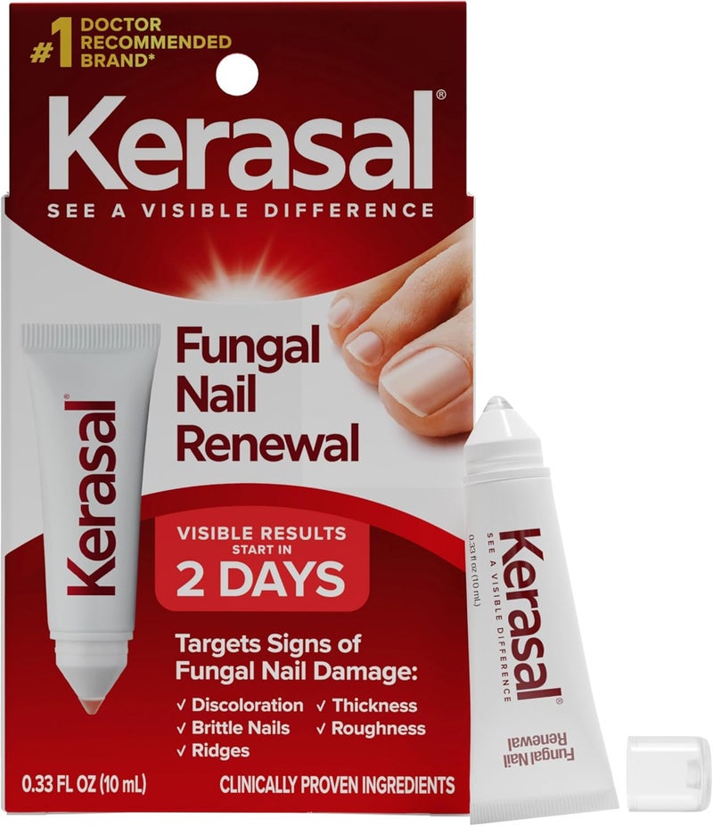 Kerasal Fungal Nail Renewal, Restores Appearance of Discolored or Damaged Nails, 0.33 fl oz - Image 1