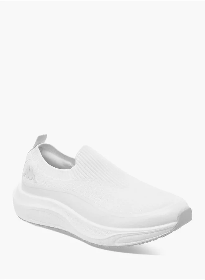 Kappa Men's Textured Slip-On Sports Shoes with Pull Tabs