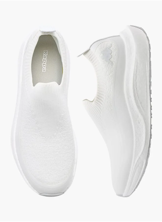 Kappa Men's Textured Slip-On Sports Shoes with Pull Tabs