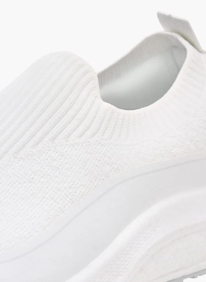 كابا Men's Textured Slip-On Sports Shoes with Pull Tabs