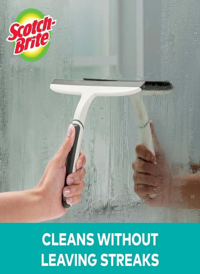 Scotch Brite Scotch-Brite, All-Purpose 10 Inch Dual Blade Streak-Free Squeegee, Safe on Mirrors, Glass Shower Doors, Windows, Sinks and More - Image 2