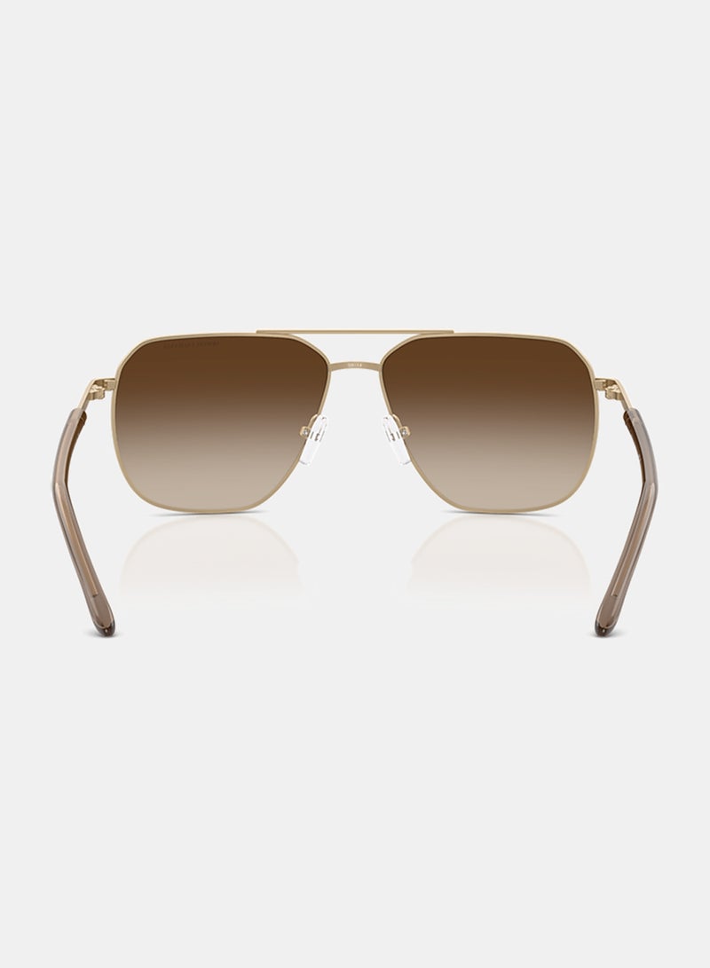 Armani Exchange Men Full Rim Pilot Sunglasses 0AX2057S 59 - Image 4