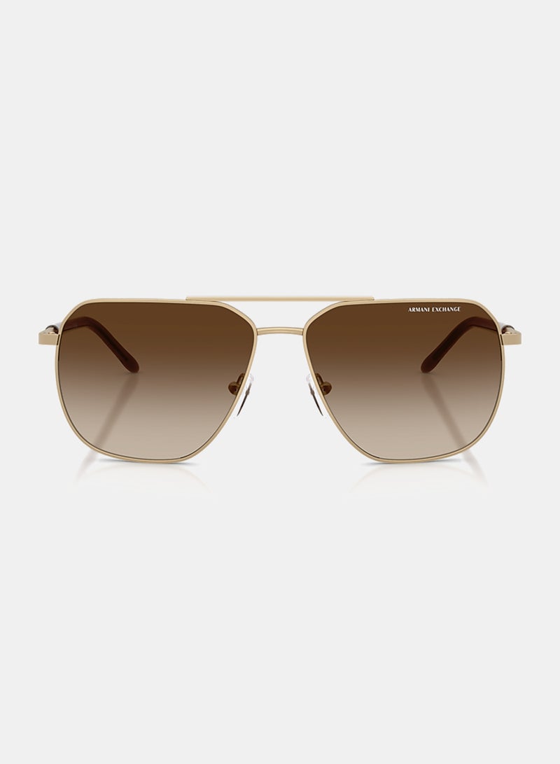 Armani Exchange Men Full Rim Pilot Sunglasses 0AX2057S 59 - Image 2