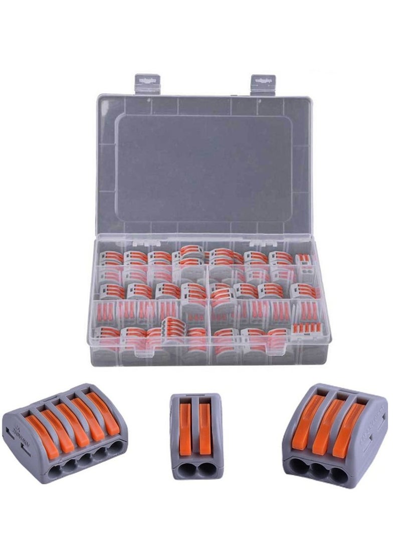 60-Piece Lever Wire Nut Connector Assortment Pack - Image 1