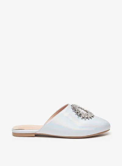 Celeste Girls' Embellished Slip-On Mules