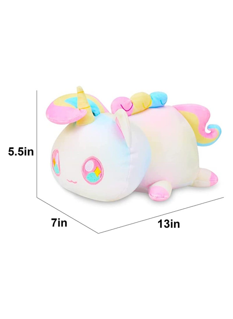 Generic - Rainbow Cat Plush Toy - 10 Cute Stuffed Animal, Soft Cartoon Cat Pillow for Fans and Kids - Collectible Meow Meow Kitties Gift - Image 1
