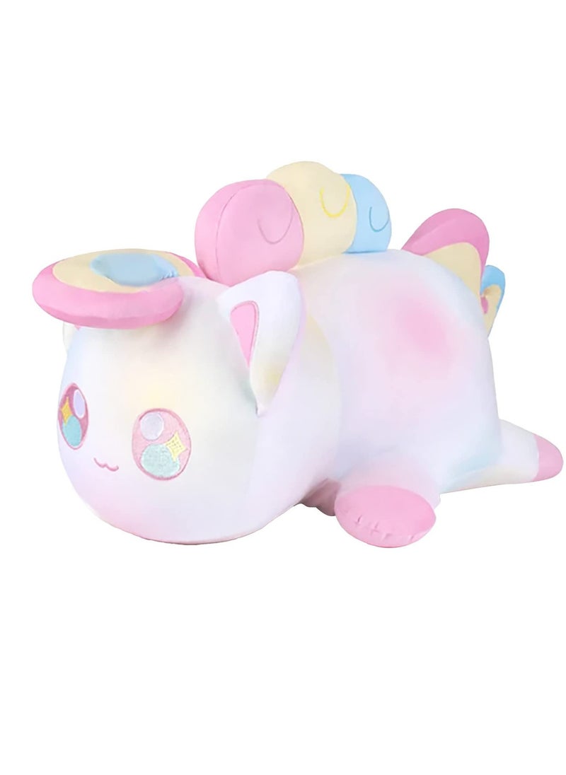 Generic - Rainbow Cat Plush Toy - 10 Cute Stuffed Animal, Soft Cartoon Cat Pillow for Fans and Kids - Collectible Meow Meow Kitties Gift - Image 1