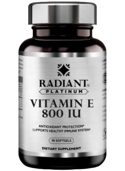 Vitamin E 800 Iu Supports Immune System Function Powerful Antioxidant Supports Skin Health 90 Softgels