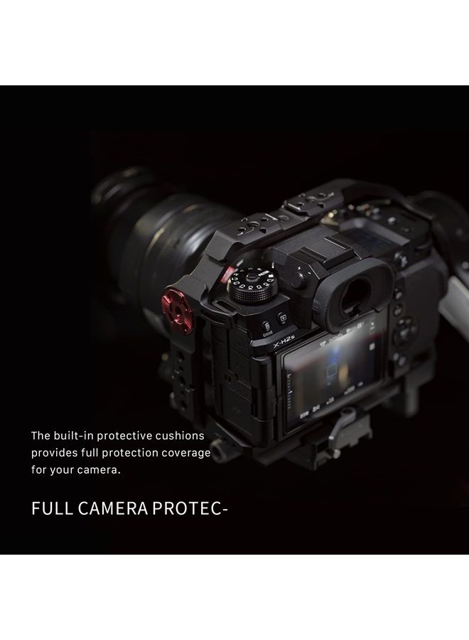 Tilta قفص كاميرا لفوجي فيلم X-H2S مجموعة أساسية - أسود | TA-T36-A-B - Image 3