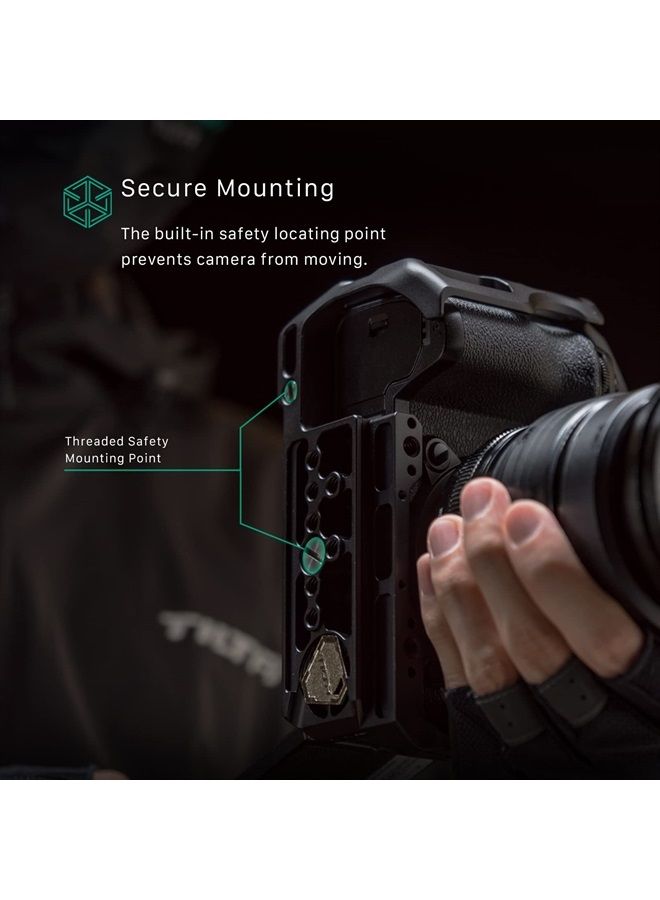 Tilta قفص كاميرا لفوجي فيلم X-H2S مجموعة أساسية - أسود | TA-T36-A-B - Image 5