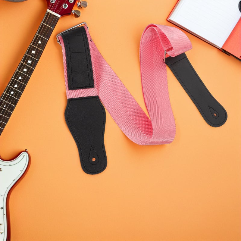 3pcs Guitar Strap With - Adjustable Bass Strap Vintage Shoulder Belt Sling For Bass Electric Acoustic Guitars - Image 4
