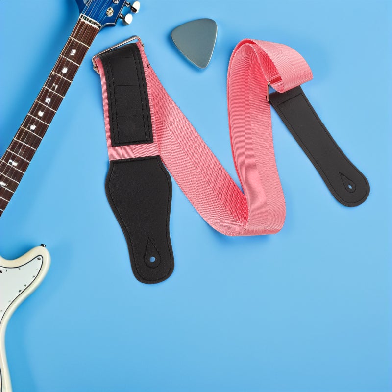3pcs Guitar Strap With - Adjustable Bass Strap Vintage Shoulder Belt Sling For Bass Electric Acoustic Guitars - Image 3