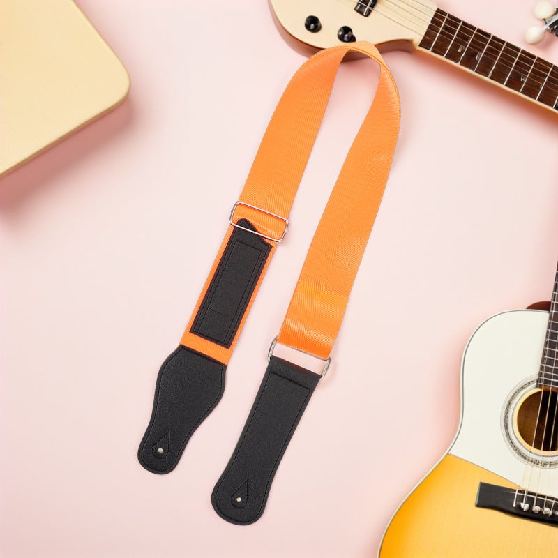 3pcs Guitar Strap With - Adjustable Bass Strap Vintage Shoulder Belt Sling For Bass Electric Acoustic Guitars - Image 5