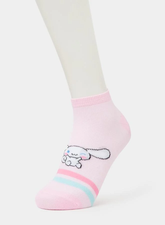Styli Girls Pack of 3 - Cinnamoroll Ankle Socks