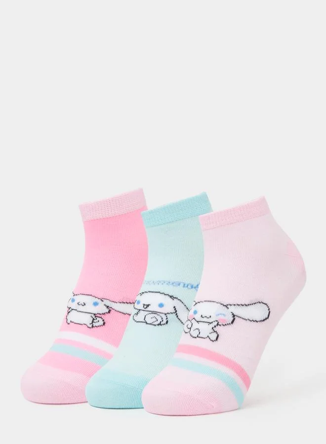 Styli Girls Pack of 3 - Cinnamoroll Ankle Socks
