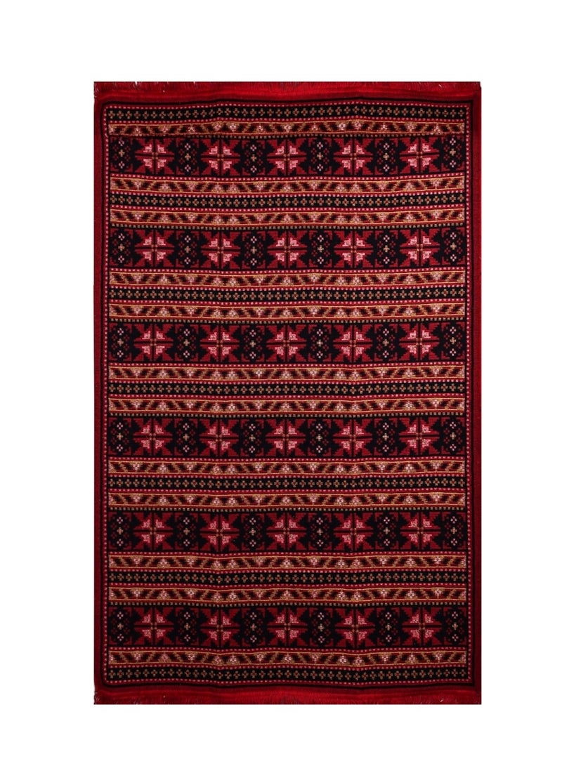 BiggHome Area Rug 120x180cm, Made in Turkey, Indoor Area Rug, Carpet for Home, Machine Washable, Durable, Ethnic-Inspired Pattern for Living Room - SA25BA - Image 2