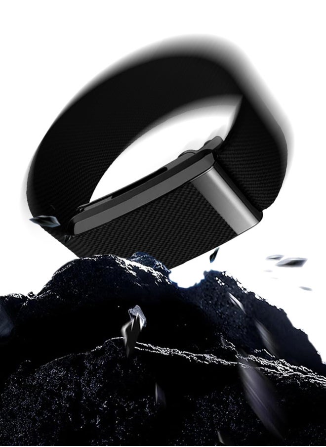 CATANES Nylon Sport Band for Whoop 4.0 Breathable Adjustable Wristband, Water Resistant Replacement Strap, Soft, Comfort, Durability, Easy to Use - Black  - Image 4