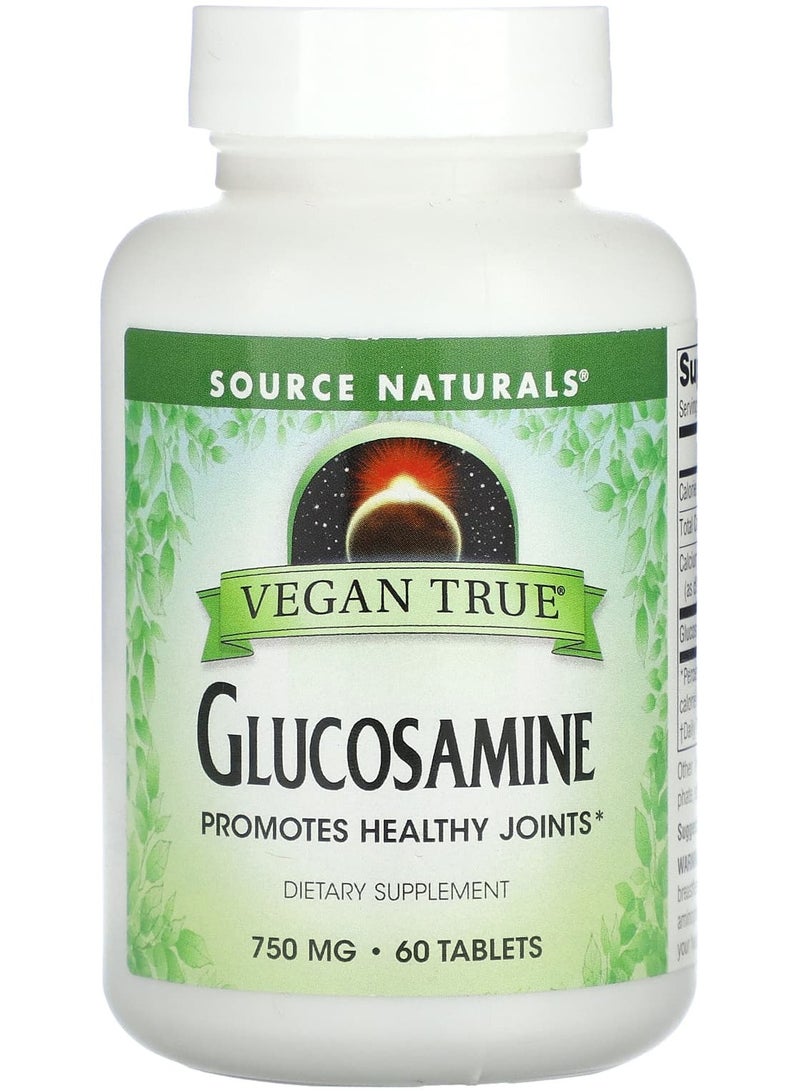 Vegan True, Glucosamine, 750 mg, 60 Tablets