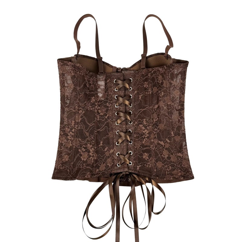 Lace Embroidered Corset Camisole - Image 5