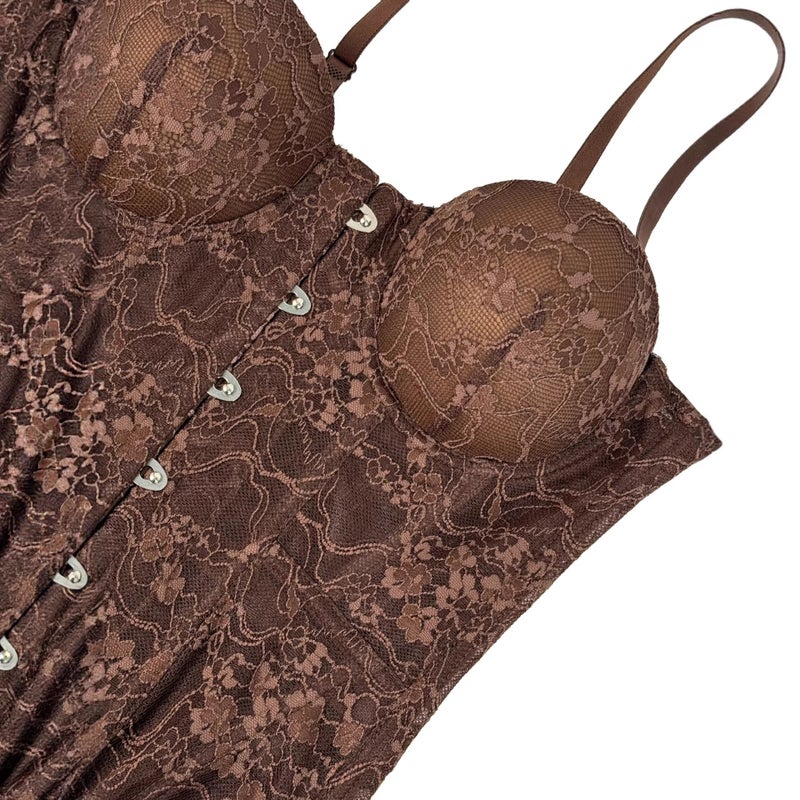 Lace Embroidered Corset Camisole - Image 4