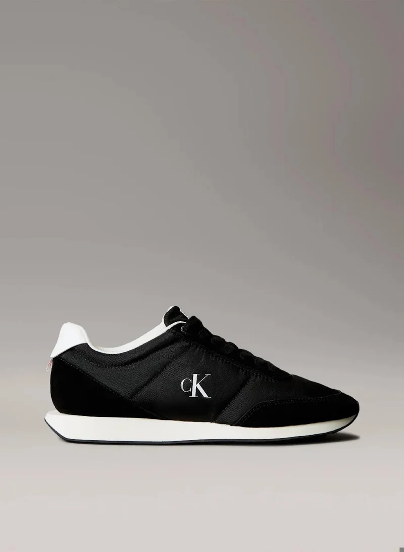 Calvin Klein Jeans Suede Mix Signature Logo Runner Trainers