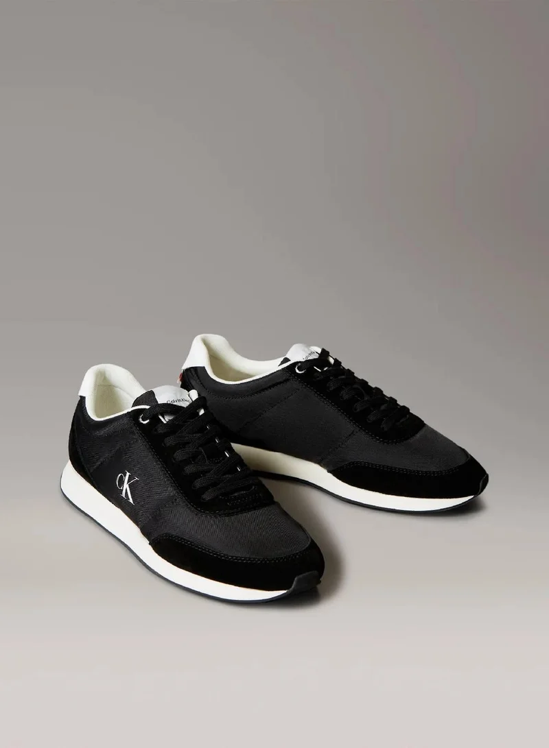 Calvin Klein Jeans Suede Mix Signature Logo Runner Trainers