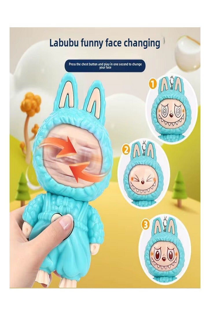 Monsters Super Cute Big Size Face Changing Labubu Keychain And Best Gift For Favorite Person (Random Color) - Image 2