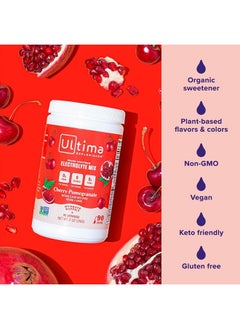 Ultima Replenisher Daily Electrolyte Drink Mix – Cherry Pomegranate, 90 Servings – Hydration Powder with 6 Electrolytes & Minerals – Keto Friendly, Vegan, Non- GMO & Sugar-Free Electrolyte Powder  - Image 4