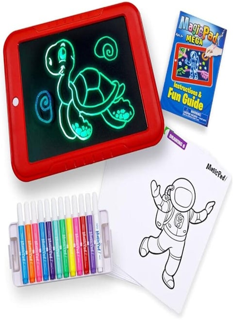 JML Magic Pad - The LED writing screen that lights up your drawings and wipes clean - Mega