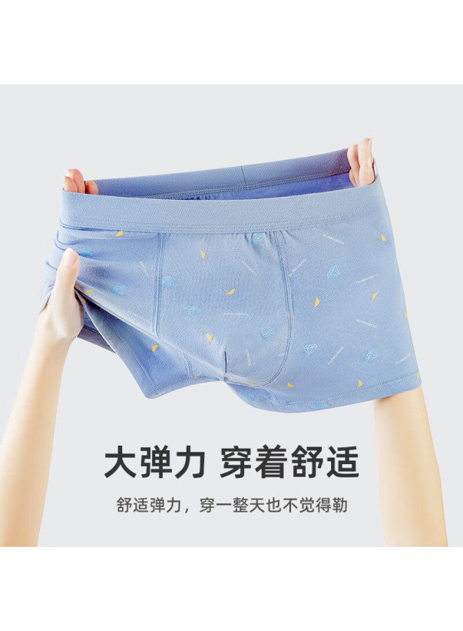 Suncisco Boys' Boxer Briefs 12-16 Years Old Junior High School Students Cotton Underwear Teenagers Four Corners Shorts 2XL - Image 5
