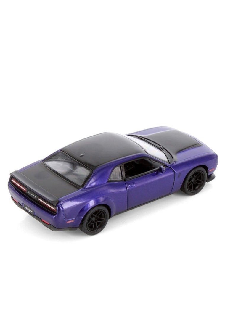 Kinsmart Pull Back Action 1:40 Scale 2023 Dodge Challenger SRT Demon 170 Doors Openable Collectible Toy Car  - Image 4