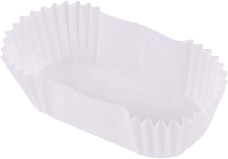 comfrt Oval Cake Paper Tray: 1000pcs Loaf Bread Baking Liners Baking Cups Grease Proof Cupcake Liners Boat Shape Paper Cups for Muffins Cupcakes Mini Snacks - Image 3