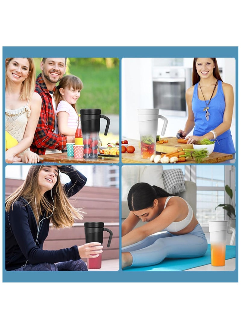 BlueFire Wireless Portable Blender – Rechargeable Personal Juicer Cup 470ML, High-Speed 22000RPM Powerful 150W Motor, IP8 Waterproof USB Rechargeable Smoothie Maker, Compact Fruit Mixer for Shakes, Protein Drinks, Baby Food, and Ice Crushing – Perfect for Home, Office, Gym, Travel, and Outdoor Use - Image 2