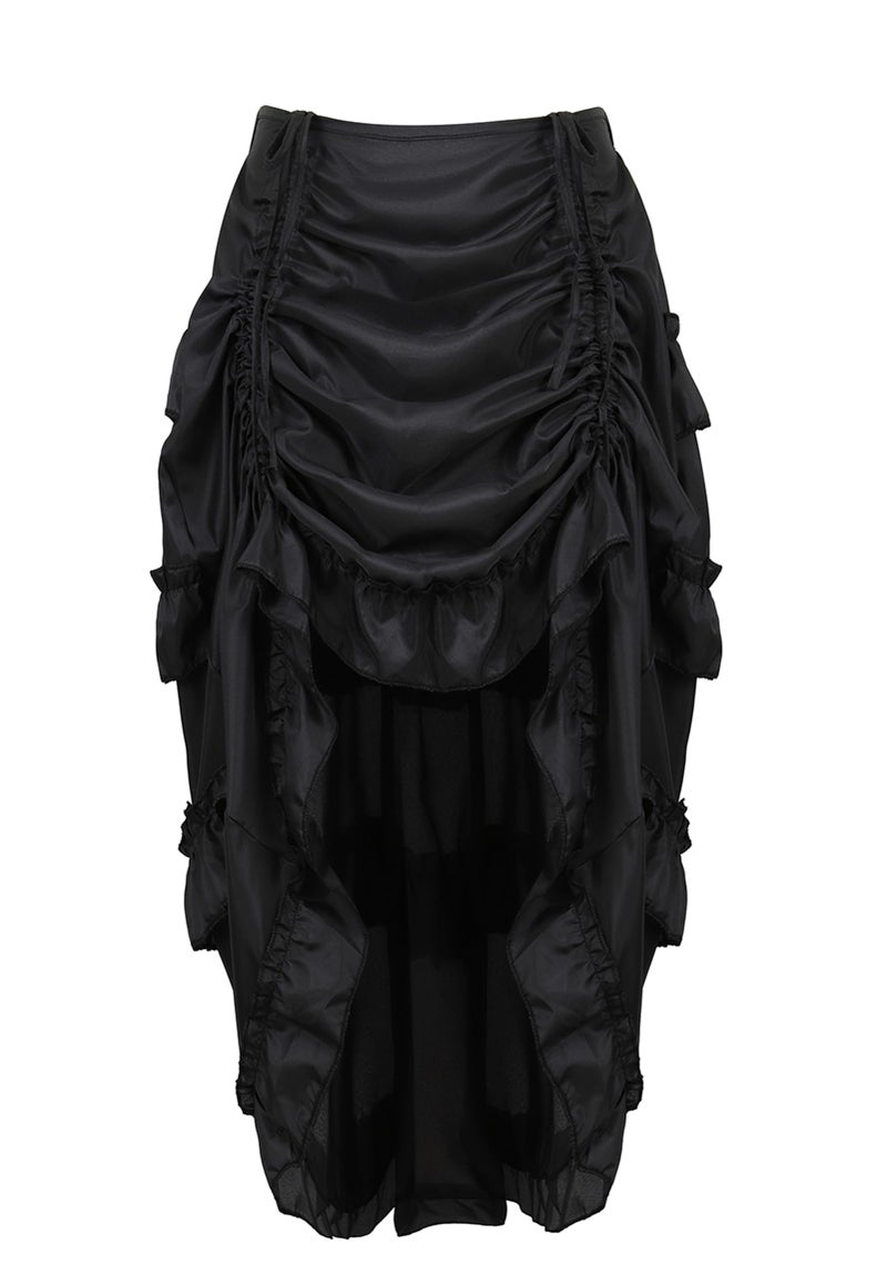 Zhitunemi Renaissance Costume Pirate Skirt: Steampunk Skirt Plus Size Corset Dresses - Renaissance Fairs & Medieval Festivals Black XL/2XL - Image 1