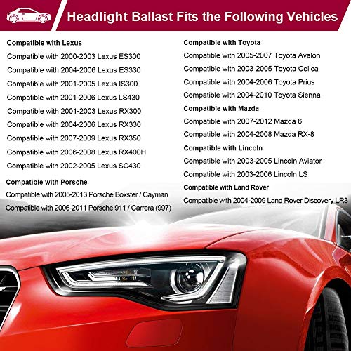 WMPHE بالاست مصباح أمامي HID مع مشغل متوافق مع تويوتا بريوس أفالون سيينا لكزس ES300 ES330 LS430 لينكولن أفييتور بديل لرقم 81107-2D020 85967-0E020 DDLT002 KDLT002 - Image 3