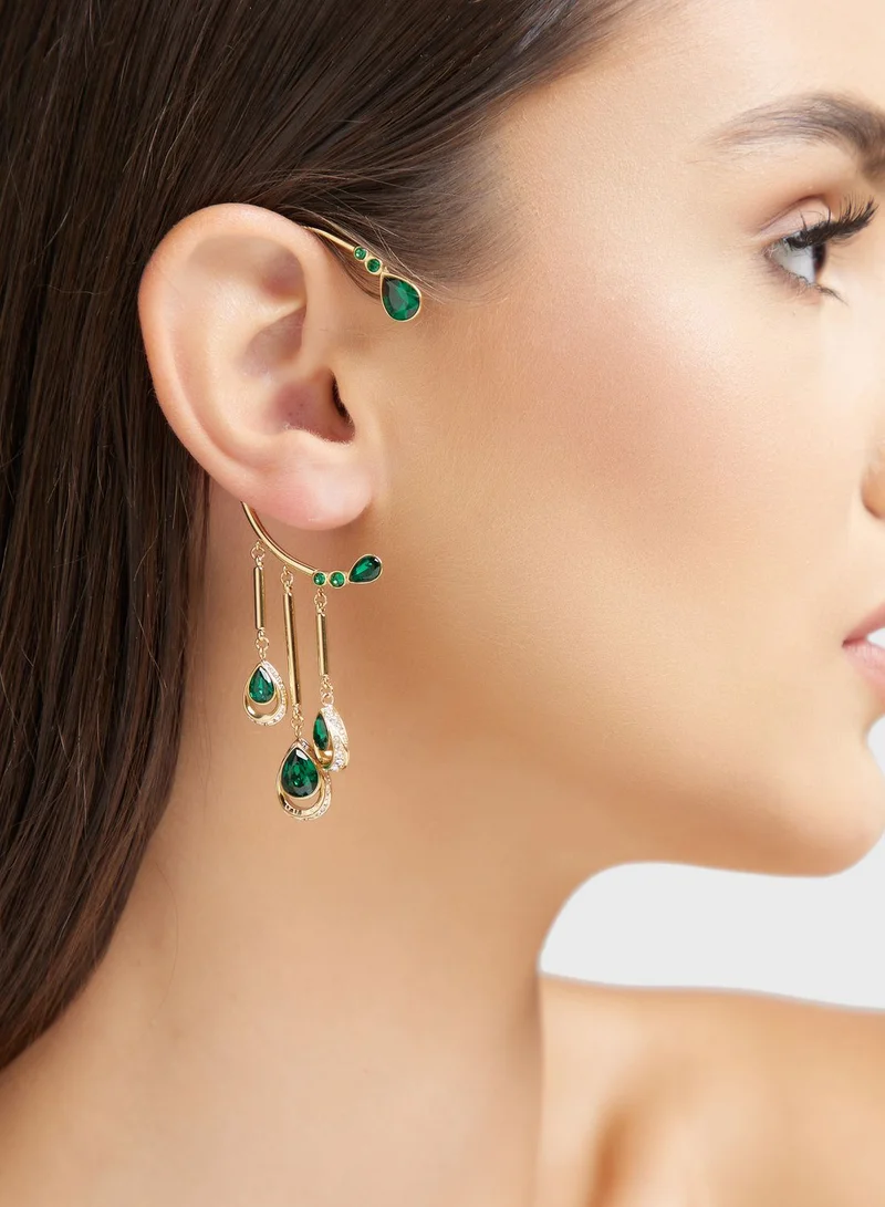 GUESS Drop Triple Stud Earrings